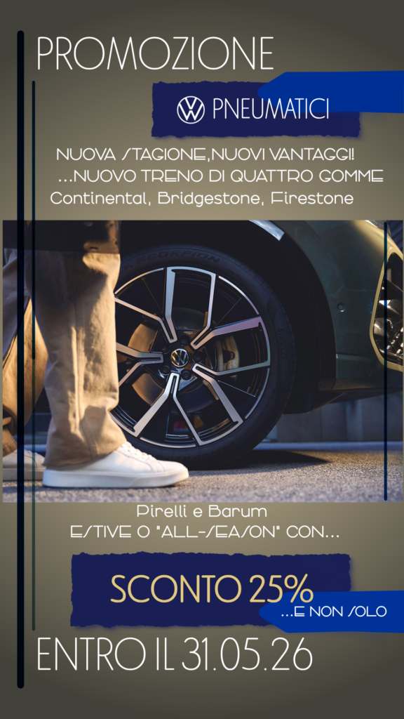 Promozione Pneumatici Volkswagen - Cosval Srl Promozione Pneumatici Volkswagen