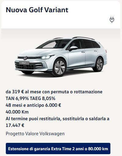 Progetto Valore Volkswagen