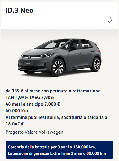 Progetto Valore Volkswagen - Settembre 2026