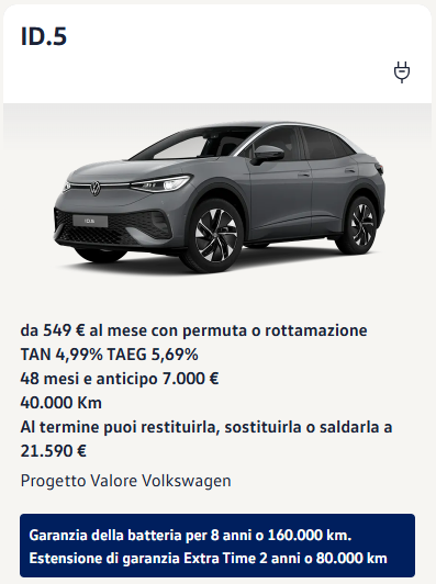 Progetto Valore Volkswagen - Settembre 2026