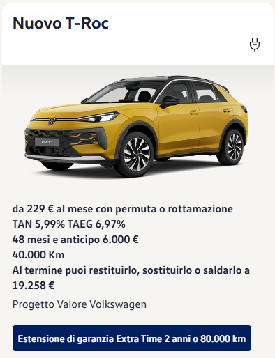 Progetto Valore Volkswagen - Settembre 2026