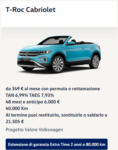 Progetto Valore Volkswagen - Settembre 2026