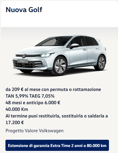 Progetto Valore Volkswagen - Settembre 2026