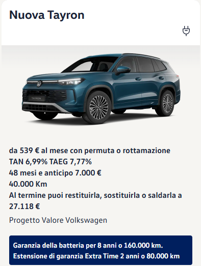 Progetto Valore Volkswagen - Settembre 2026