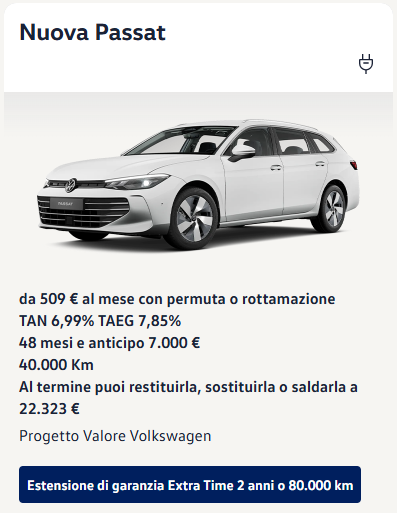Progetto Valore Volkswagen - Settembre 2026